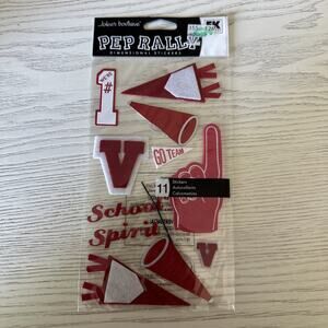Jolee’s Boutique Pep Rally Dimensional Stickers Red School Spirit NEW